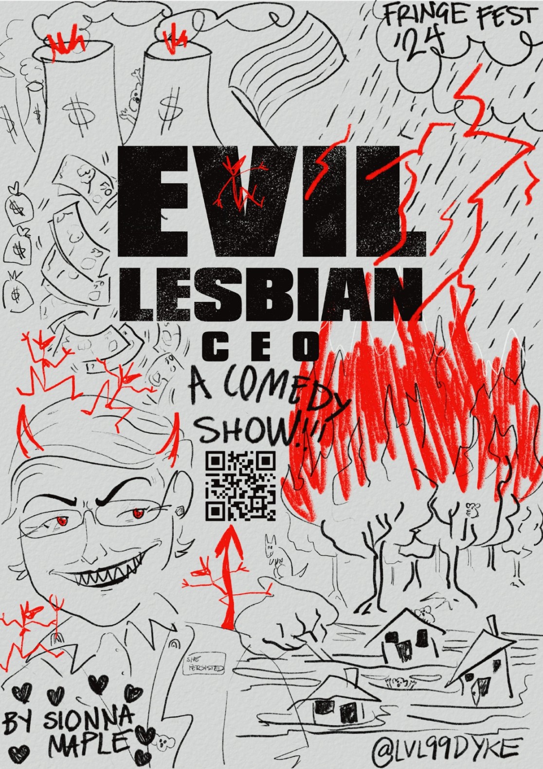 Evil Lesbian CEO Poster